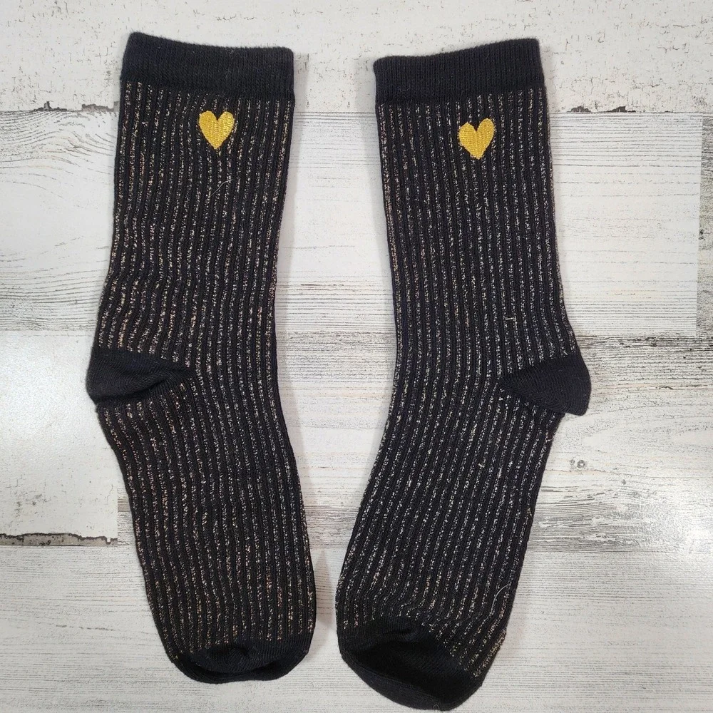 & Other Stories Gold Heart Socks